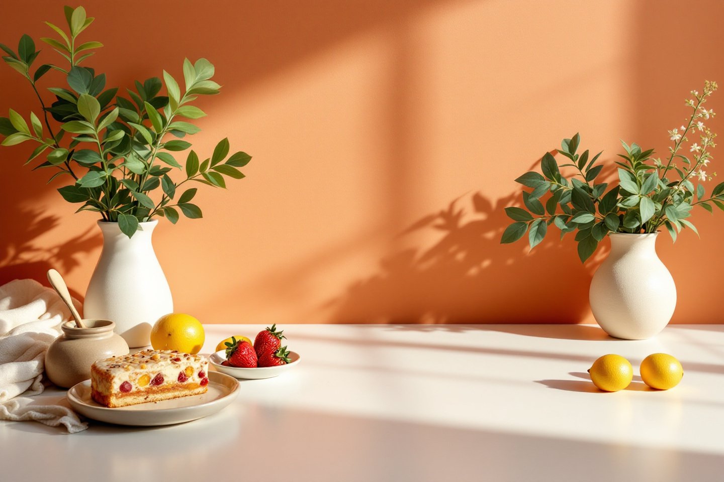 Terracotta wall scene